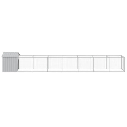 Hondenhok Met Dak Staal 117 x 813 x 123 cm
