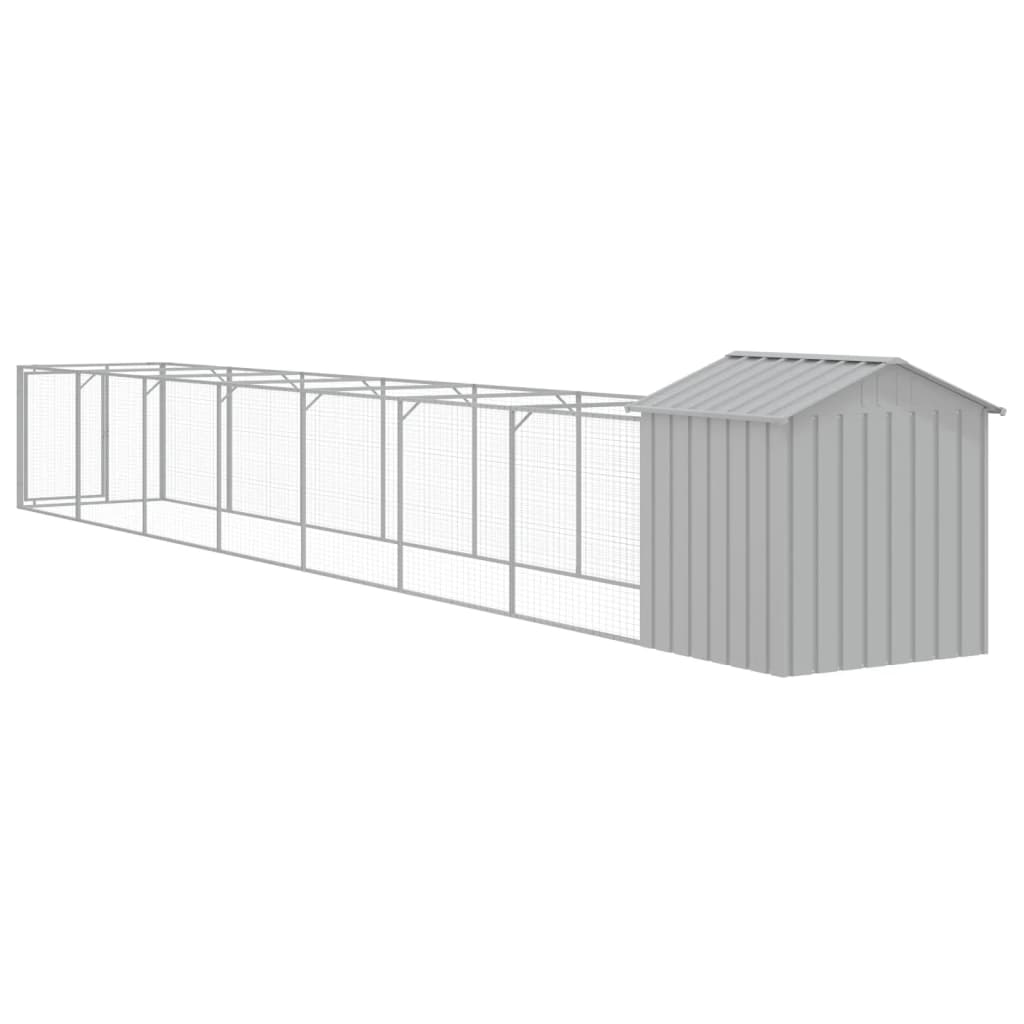 Hondenhok Met Dak Staal 117 x 813 x 123 cm
