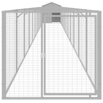 Hondenhok Met Dak Staal 117 x 1221 x 123 cm