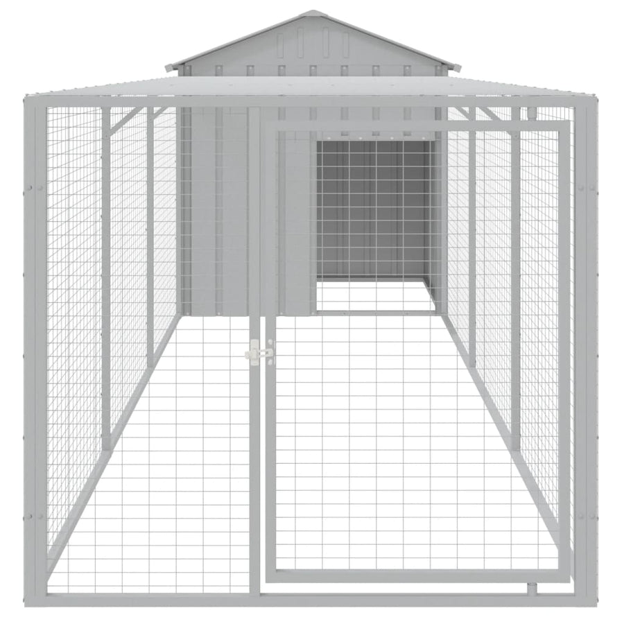 Kippenhok Met Ren Staal 117 x 405 x 123 cm