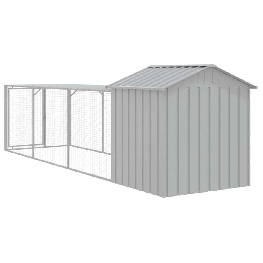 Kippenhok Met Ren Staal 117 x 405 x 123 cm