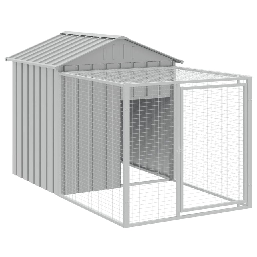 Kippenhok Met Ren Staal 117 x 405 x 123 cm