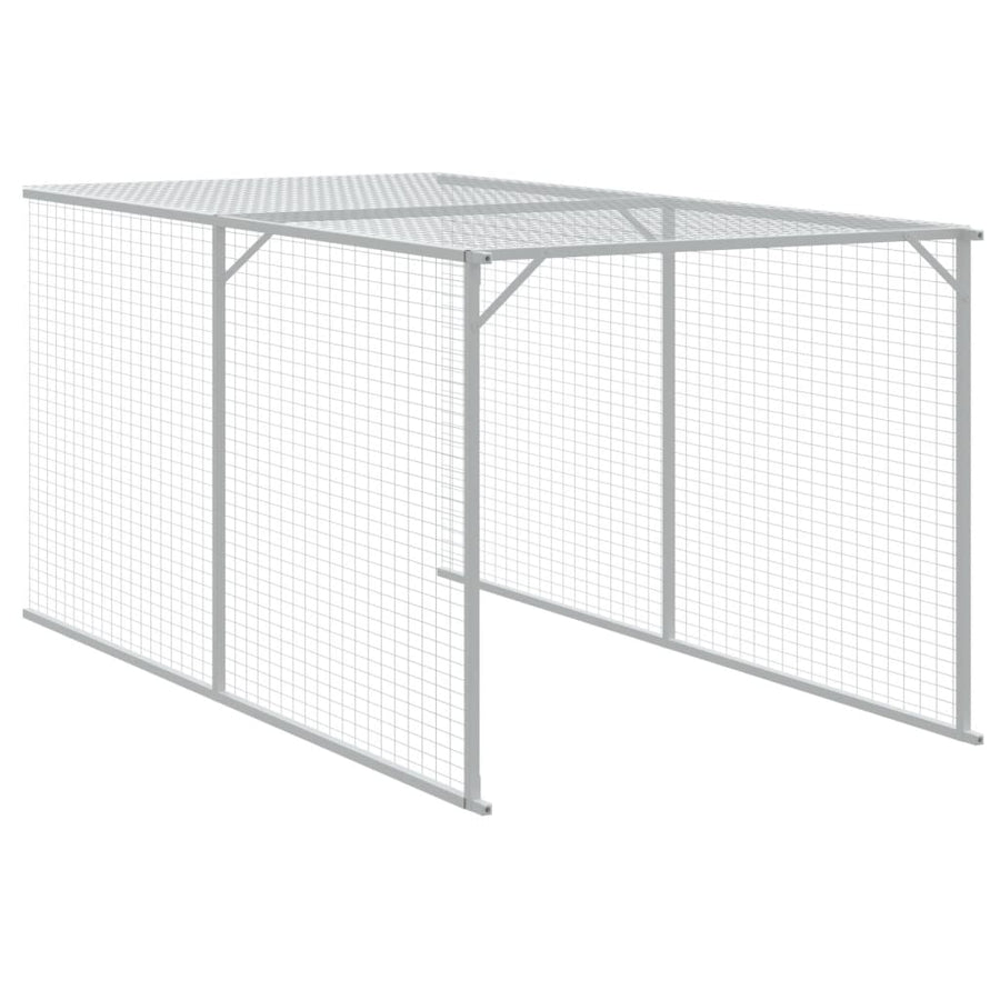Kippenhok Met Ren Staal 117 x 405 x 123 cm