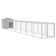 Kippenhok Met Ren Staal 117 x 813 x 123 cm