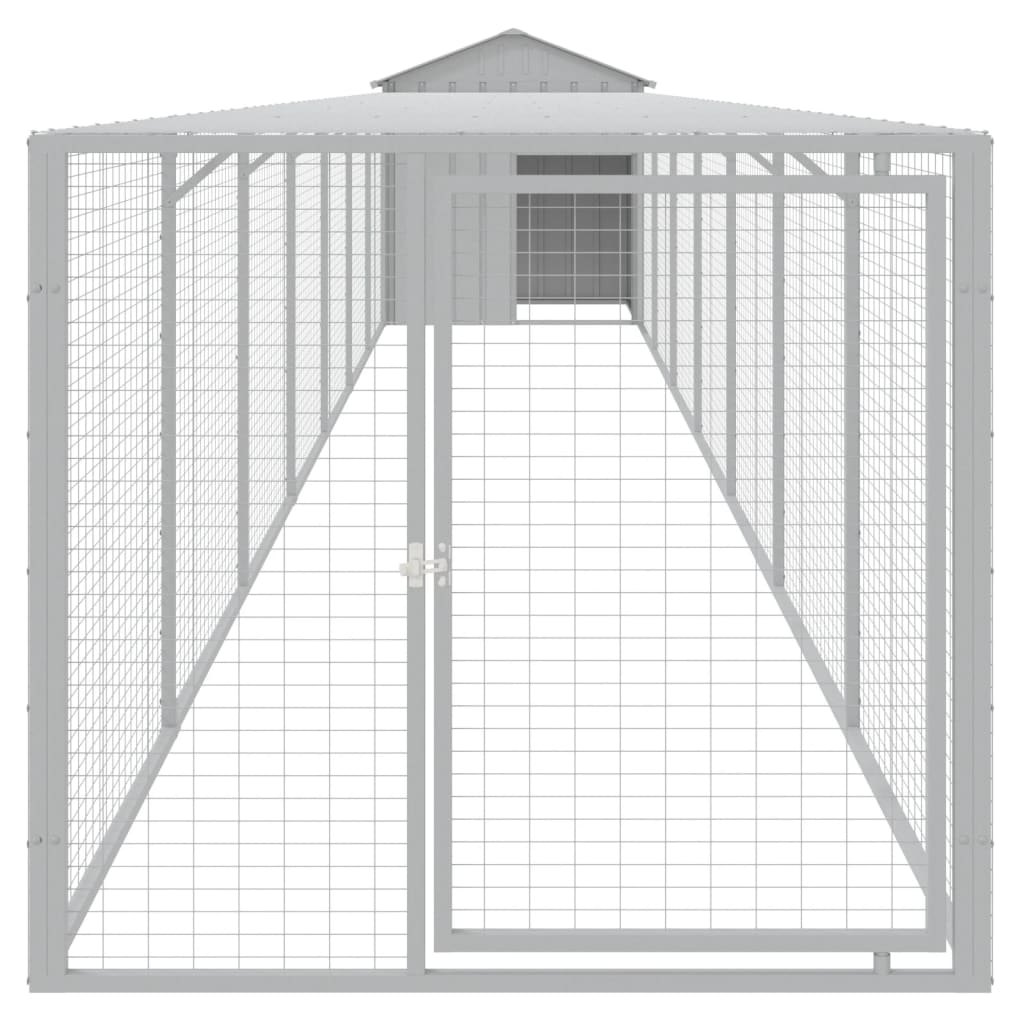 Kippenhok Met Ren Staal 117 x 813 x 123 cm