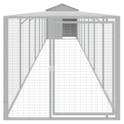 Kippenhok Met Ren Staal 117 x 813 x 123 cm