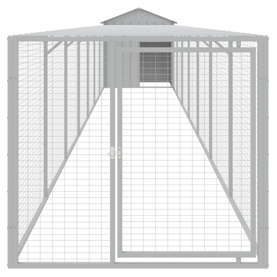 Kippenhok Met Ren Staal 117 x 813 x 123 cm