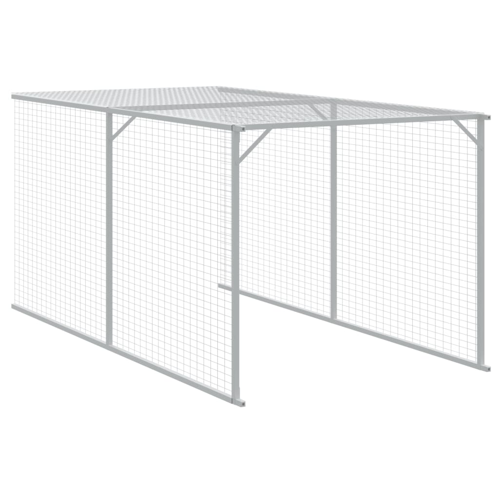 Kippenhok Met Ren Staal 110 x 1017 x 110 cm