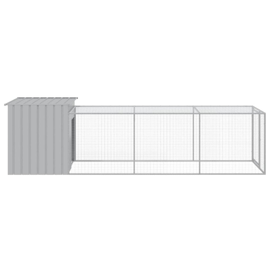 Kippenhok Met Ren Staal 110 x 405 x 110 cm