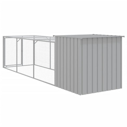 Kippenhok Met Ren Staal 110 x 405 x 110 cm