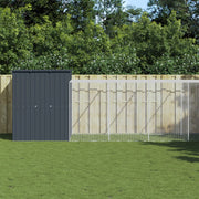Kippenhok met ren 165x1271x181 cm staal antraciet