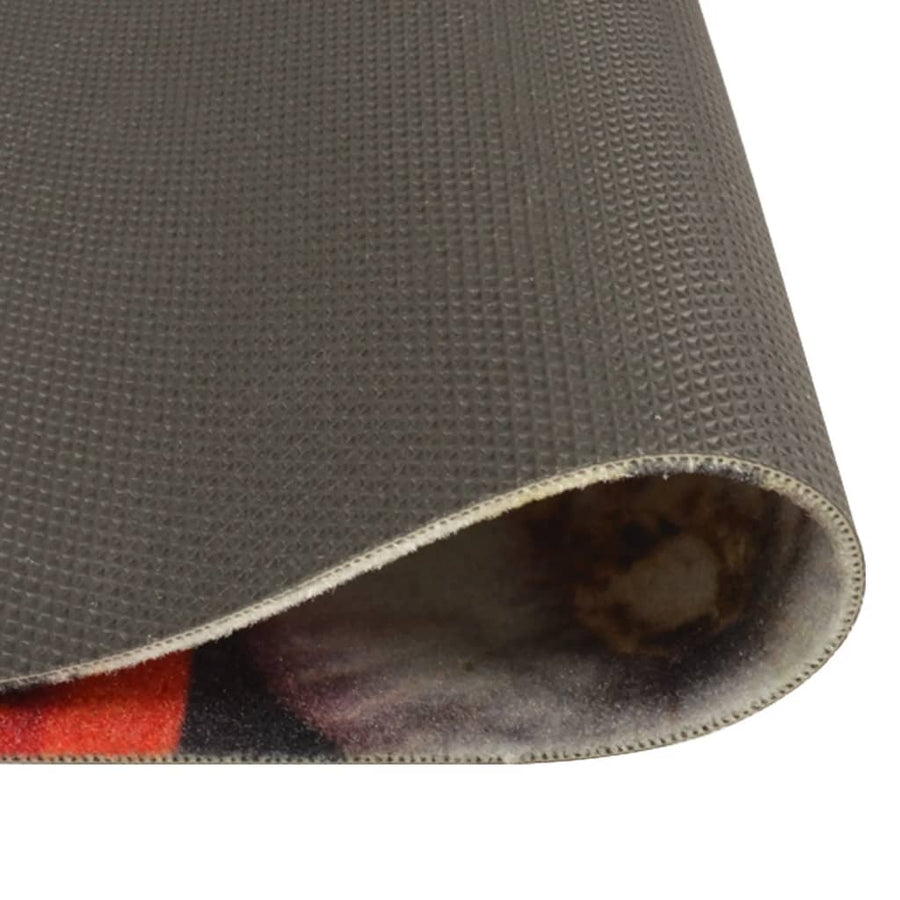 Keukenmat Wasbaar Wijn- En Dinerprint Fluweel 45 x 150 cm Multikleur