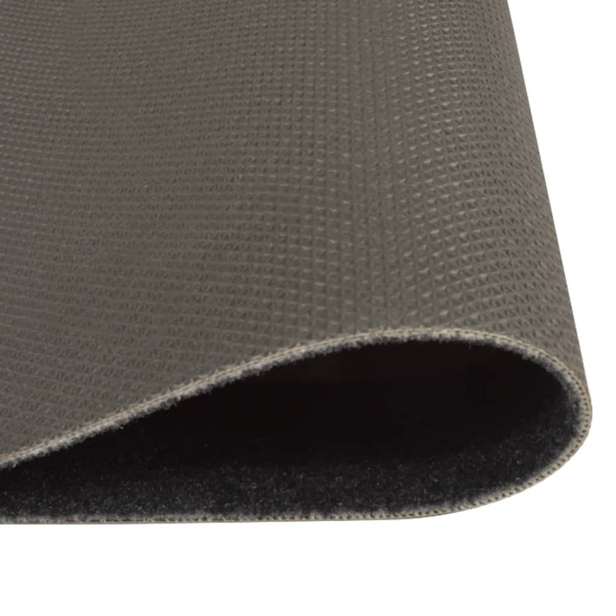 Keukenmat Wasbaar Koffieprint Fluweel Zwart 45 x 150 cm Koffiebruin