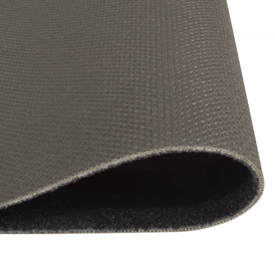 Keukenmat Wasbaar Koffieprint Fluweel Zwart 60 x 300 cm Koffiebruin