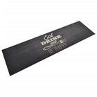 Washable kitchen mat kitchen print 45x150 cm velvet black