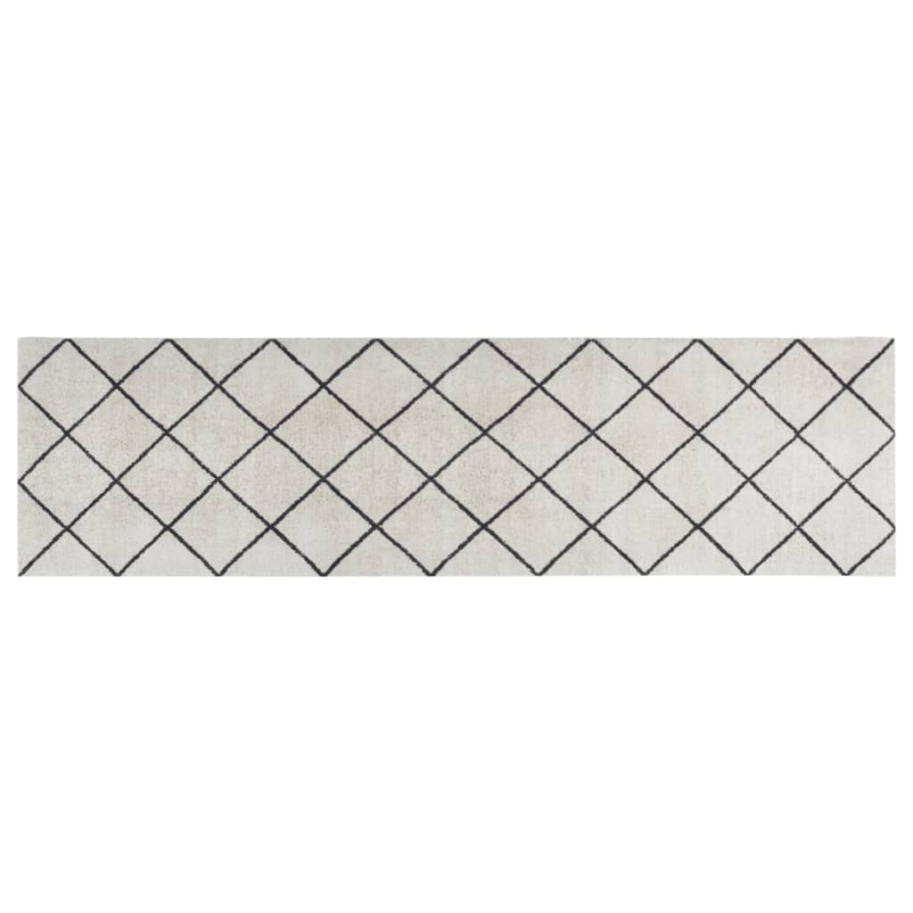 Keukenmat Wasbaar Geblokt Fluweel 45 x 150 cm Vierkant