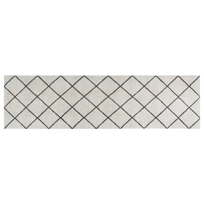 Keukenmat Wasbaar Geblokt Fluweel 45 x 150 cm Vierkant