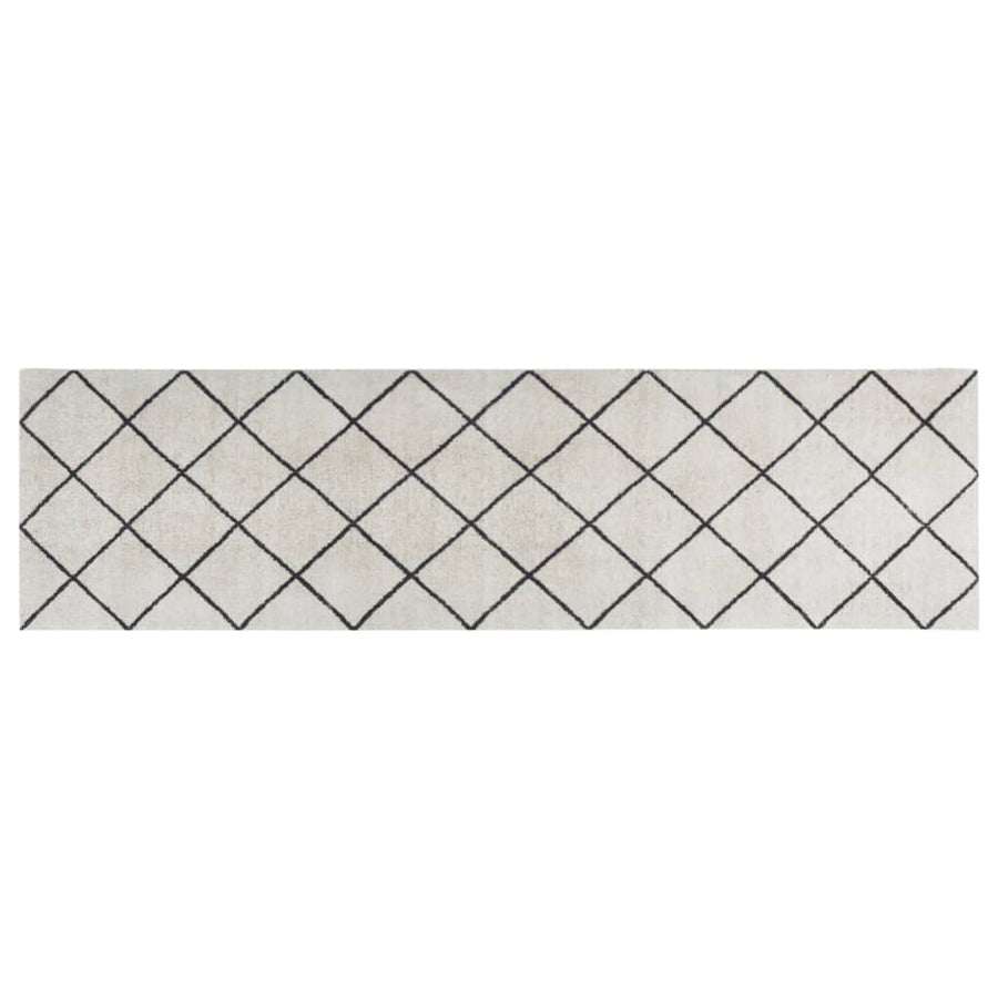 Keukenmat Wasbaar Geblokt Fluweel 45 x 150 cm Vierkant