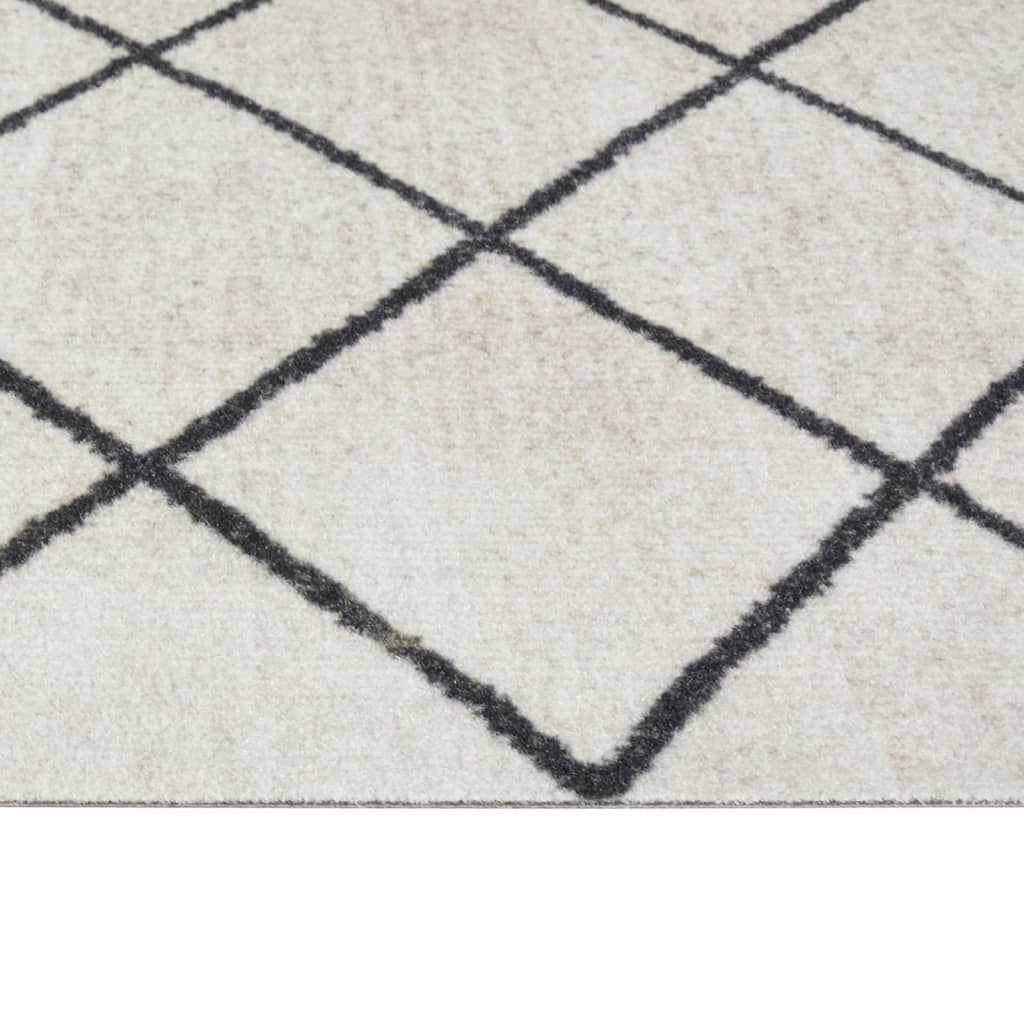 Keukenmat Wasbaar Geblokt Fluweel 45 x 150 cm Vierkant