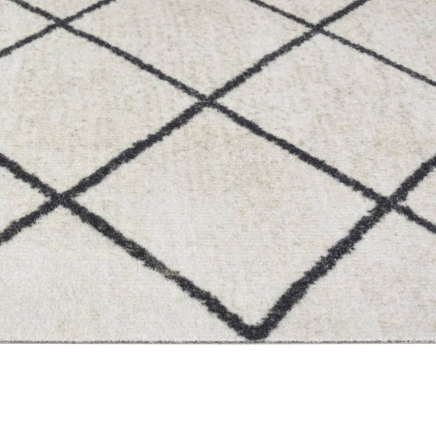 Keukenmat Wasbaar Geblokt Fluweel 45 x 150 cm Vierkant