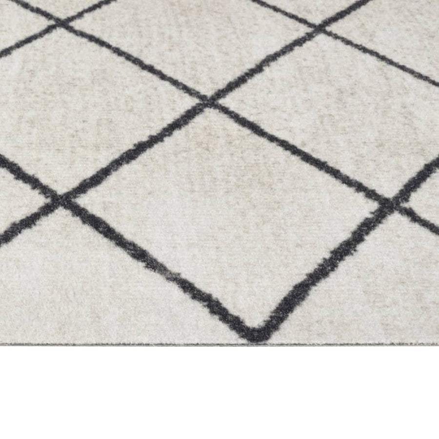 Keukenmat Wasbaar Geblokt Fluweel 60 x 180 cm Vierkant
