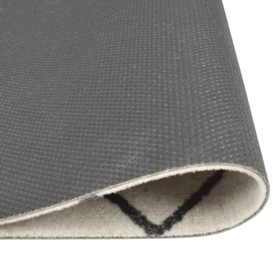 Keukenmat Wasbaar Geblokt Fluweel 60 x 300 cm Vierkant