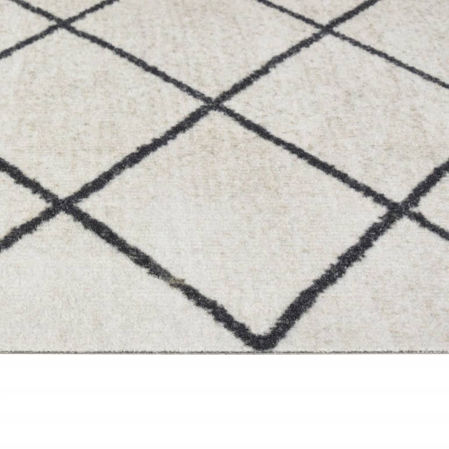 Keukenmat Wasbaar Geblokt Fluweel 60 x 300 cm Vierkant