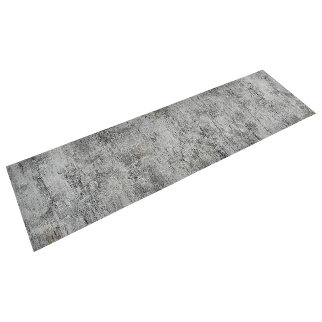 Keukenmat Wasbaar Betonprint Fluweel 45 x 150 cm grey ad black