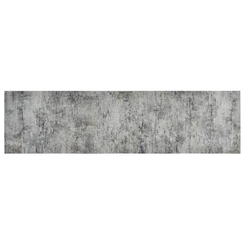 Keukenmat Wasbaar Betonprint Fluweel 45 x 150 cm grey ad black