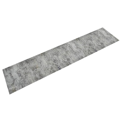 Keukenmat Wasbaar Betonprint Fluweel 60 x 300 cm grey ad black