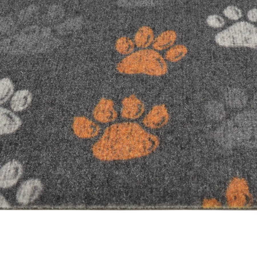 Keukenmat wasbaar potenprint 60x300 cm fluweel
