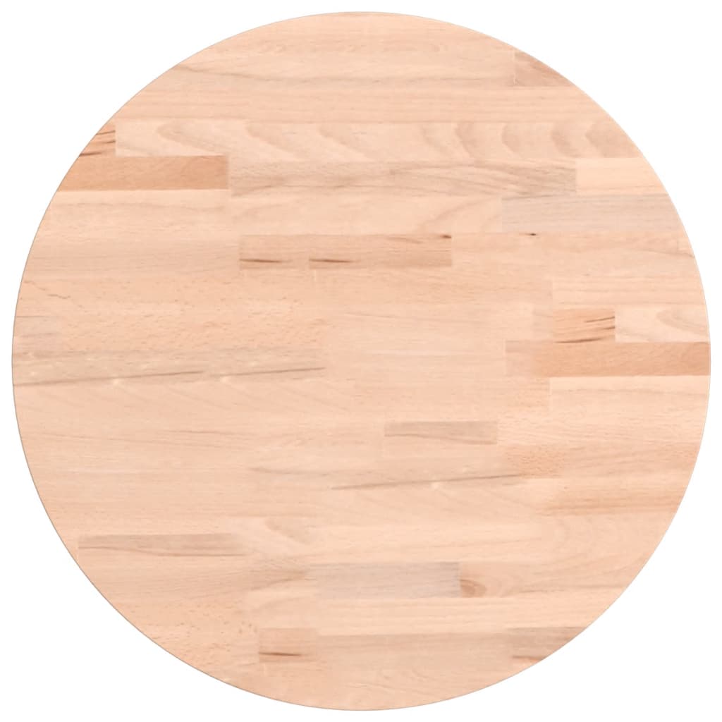 Tafelblad Rond Ø40X1,5 Cm Massief Beukenhout Zwart