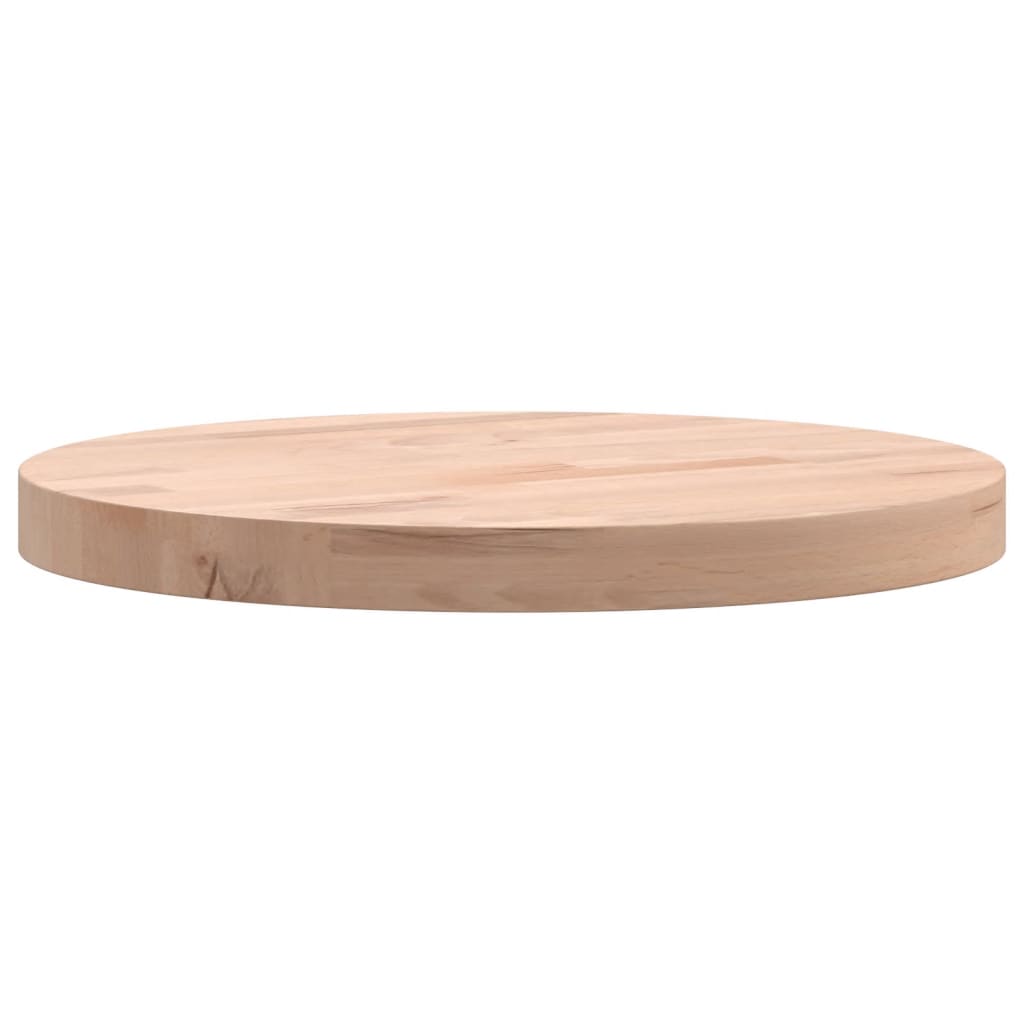 Tafelblad Rond Ø30X2,5 Cm Massief Beukenhout 1 30 x 2.5 cm Lichtbruin