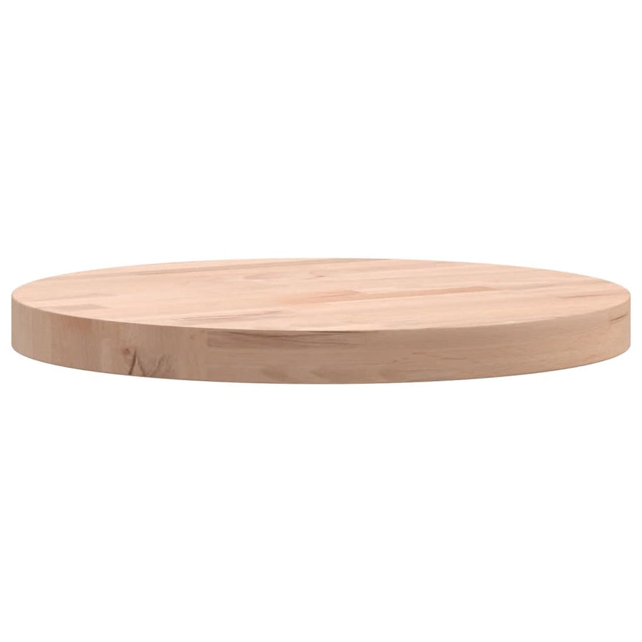 Tafelblad Rond Ø30X2,5 Cm Massief Beukenhout 1 30 x 2.5 cm Lichtbruin