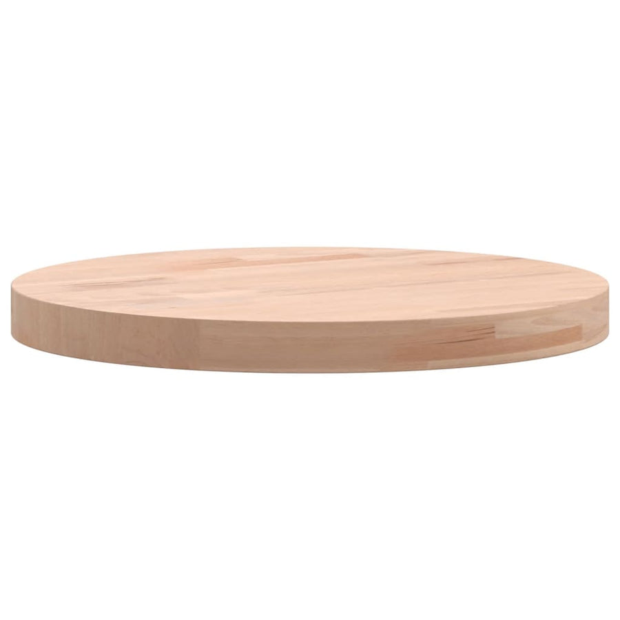Tafelblad Rond Ø30X2,5 Cm Massief Beukenhout 1 30 x 2.5 cm Lichtbruin