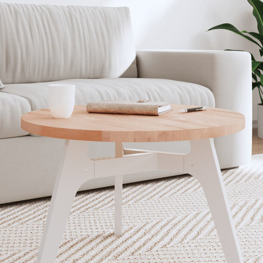 Tafelblad Rond Ø60X2,5 Cm Massief Beukenhout