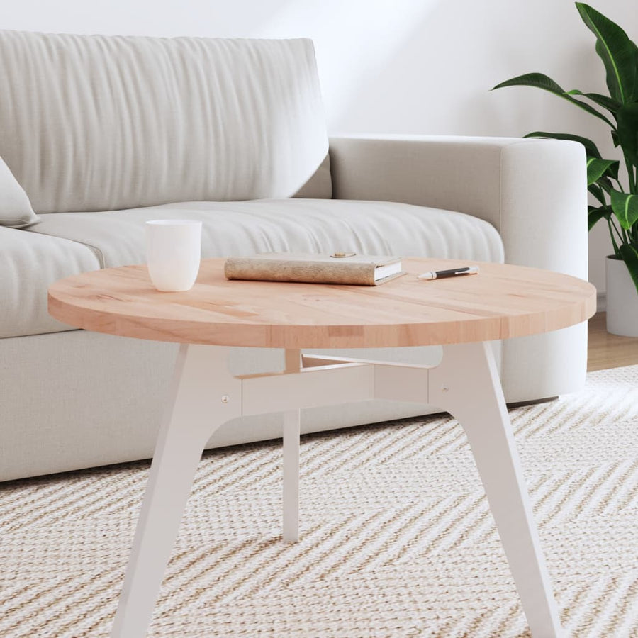 Tafelblad Rond Ø70X2,5 Cm Massief Beukenhout