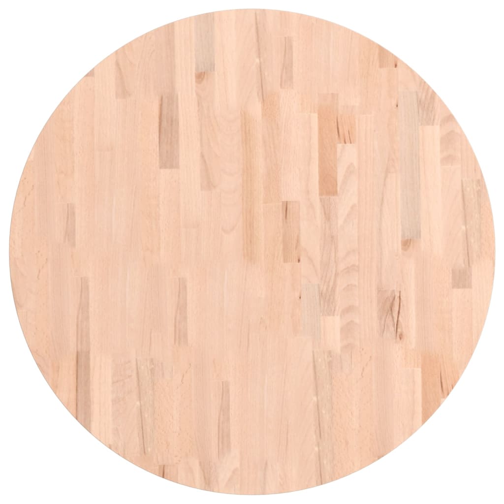 Tafelblad Rond Ø80X2,5 Cm Massief Beukenhout