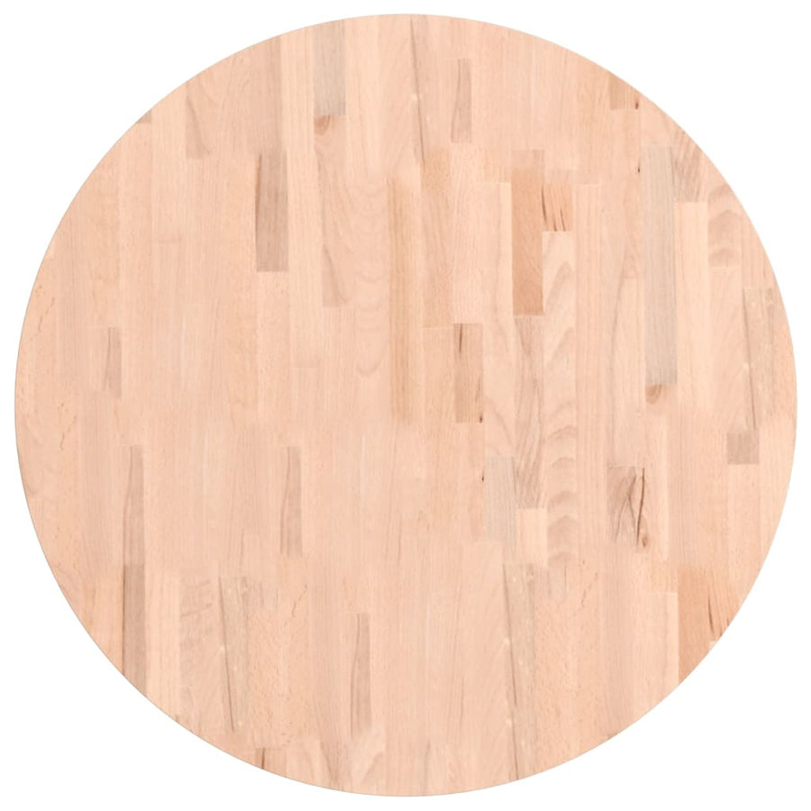 Tafelblad Rond Ø80X2,5 Cm Massief Beukenhout