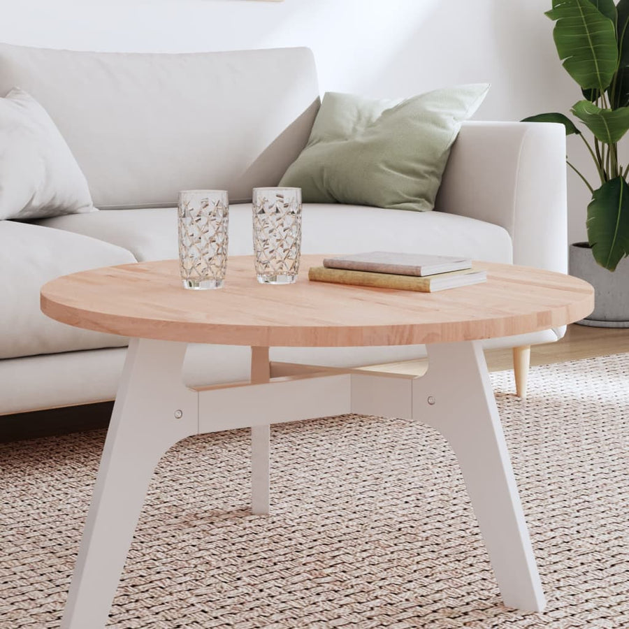 Tafelblad Rond Ø80X2,5 Cm Massief Beukenhout