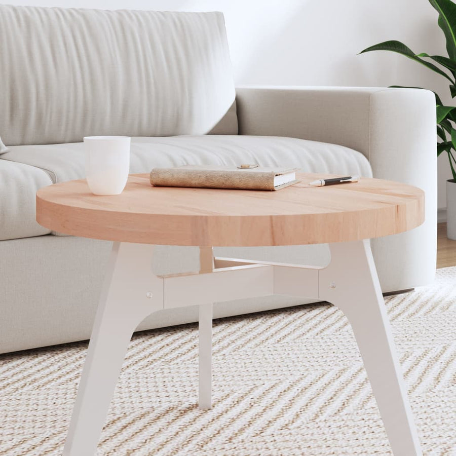Tafelblad Rond Ø60X4 Cm Massief Beukenhout