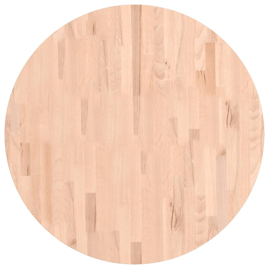 Tafelblad Rond Ø80X4 Cm Massief Beukenhout