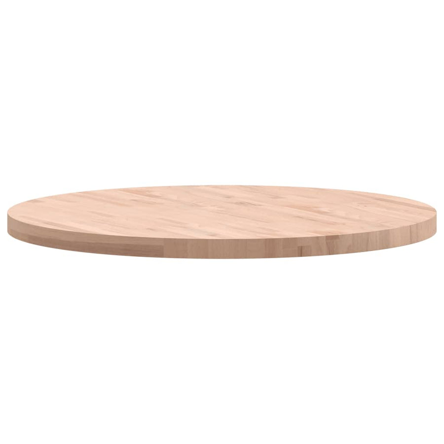 Tafelblad Rond Ø Massief Beukenhout 90 x 4 cm Lichtbruin
