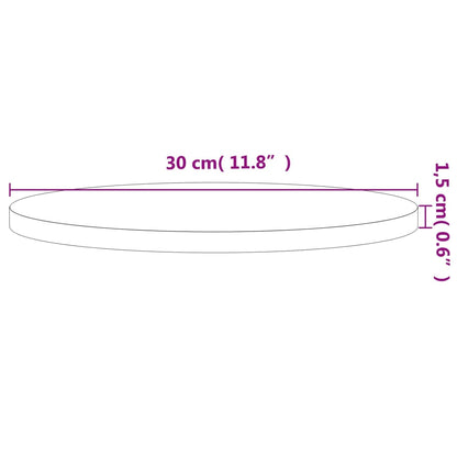 Tafelblad Rond Ø30X1,5 Cm Massief Beukenhout