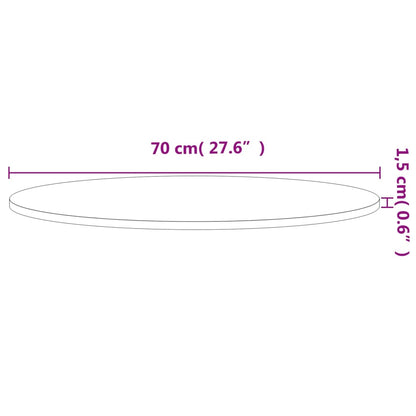 Tafelblad Rond Ø70X1,5 Cm Massief Beukenhout