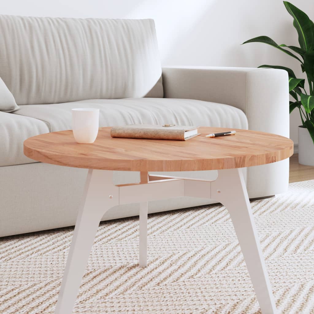 Tafelblad Rond Ø70X2,5 Cm Massief Beukenhout