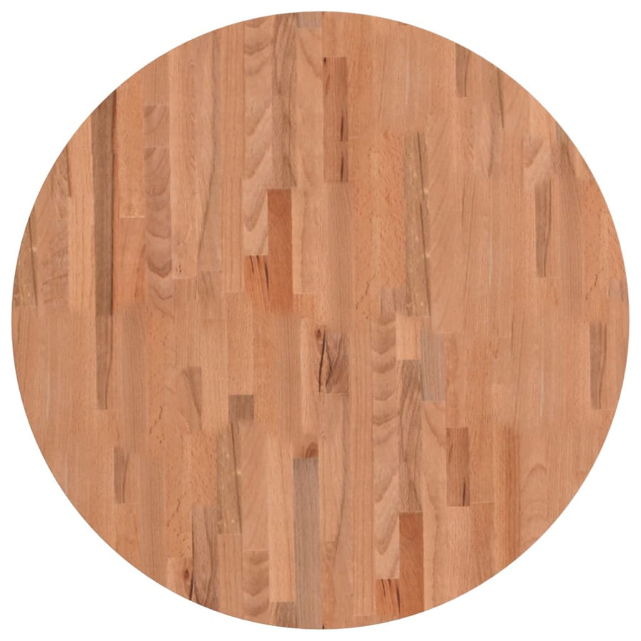 Tafelblad Rond Ø80X2,5 Cm Massief Beukenhout
