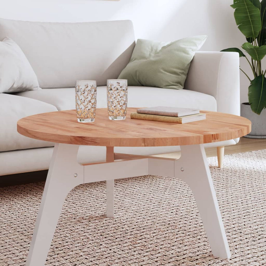 Tafelblad Rond Ø80X2,5 Cm Massief Beukenhout