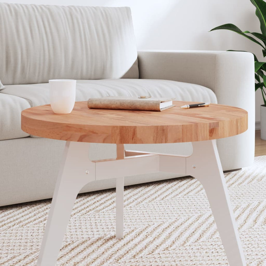 Tafelblad Rond Ø60X4 Cm Massief Beukenhout