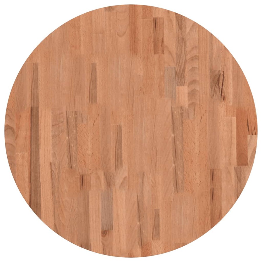 Tafelblad Rond Ø70X4 Cm Massief Beukenhout